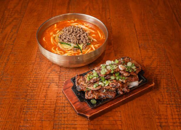 얼큰 칼국수-LA콤보 Spicy Kalguksu-LA Galbi