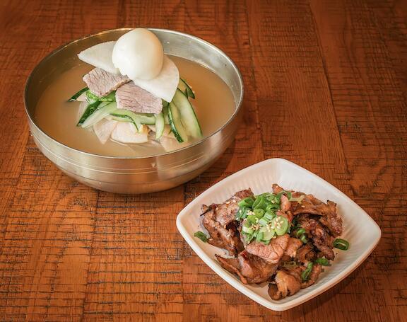 물냉면-목살콤보 Mul Naengmyun-Pork
